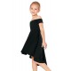 Black All The Rage Skater Dress for Little Girls