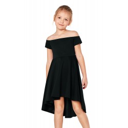 Black All The Rage Skater Dress for Little Girls