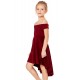 Red All The Rage Skater Dress for Little Girls