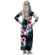 Black Floral Maxi Dress for Girls