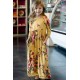 Mustard Floral Maxi Dress for Girls