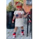 USA Flag Print Little Girls T-shirt Dress