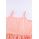 Orange Ombre Tie-dye Sleeveless Flowy Kids' Parent-child Dress