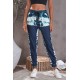 Tie-dyed Print Elastic Waist Jogger