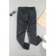 Black Leather Slim Fit Women Pants