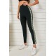 Sequin Skinny Ankle Length High Waist Pants