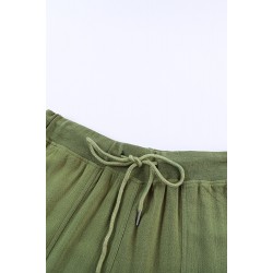 Green Pocketed Drawstring Joggers