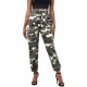 Camouflage Drawstring Elastic Waist Jogger Pants With Pockets