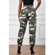 Camouflage Drawstring Elastic Waist Jogger Pants With Pockets