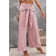 Tie Knot Wide Leg Pants