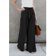 Black Tie Knot Wide Leg Pants