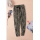 Leopard Print High Waist Slim-fit Pants