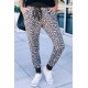 Leopard Print Drawstring Joggers with Side Pocket