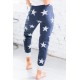 Blue Star Printed Women Joggers