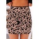 Leopard Bodycon Mini Skirt