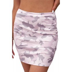 Camo Print Mini Skirt