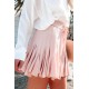 Pink Korean High Waist Tutu Pleated Mini Skirt