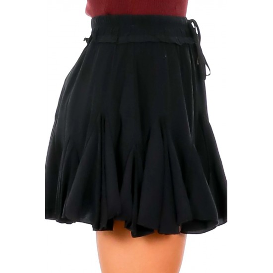 Black Korean High Waist Tutu Pleated Mini Skirt