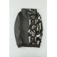 Gray Camo Colorblock Men's Hoodie with Kangaroo Pocket