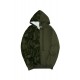 Green Camo Colorblock Men's Hoodie with Kangaroo Pocket