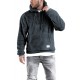 Gray 1/4 Zip Fleece Men's Hoodie with Pocket