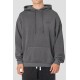 Gray Drop-shoulder Pullover Men's Hoodie