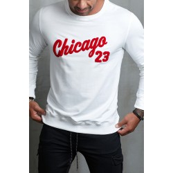 Letter Print Crew Neck Men's Pullover Sweatshirt