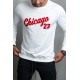 Letter Print Crew Neck Men's Pullover Sweatshirt