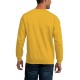 Yellow Crew Neck Spaceship Graphic Men's Pullover Sweatshirt