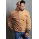 Brown Colorblock Fleece Men's Hoodie