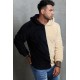 Apricot Colorblock Fleece Men's Hoodie