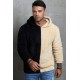 Apricot Colorblock Fleece Men's Hoodie