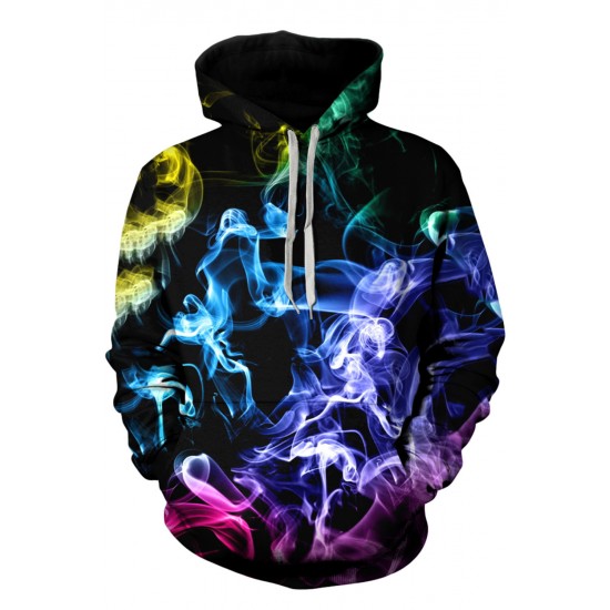 Men 3D Print Pullover Hoodie