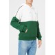 Green Colorblock Men's Pullover Hoodie