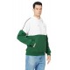 Green Colorblock Men's Pullover Hoodie