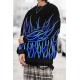 Men Abstract Print Long Sleeve Graphic Sweatshirt