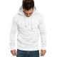 White Long Sleeve Pullover Men Hoodie