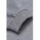 Gray Long Sleeve Pullover Men Hoodie