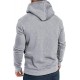 Gray Long Sleeve Pullover Men Hoodie