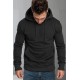 Black Long Sleeve Pullover Men Hoodie