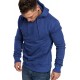 Navy Blue Long Sleeve Pullover Men Hoodie