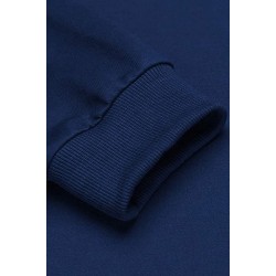 Navy Blue Long Sleeve Pullover Men Hoodie