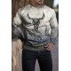 Men's Buffalo Tie-dye Print Sweatshirt