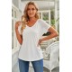 White Striped Raglan Sleeve Tee