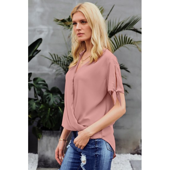 Pink Charismatic Drape Blouse