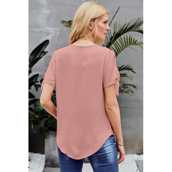 Pink Charismatic Drape Blouse