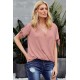 Pink Charismatic Drape Blouse