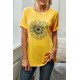 Yellow Sunflower Base T-shirt