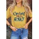 Cowboy Take Me Away Artistic Letters Graphic Tee