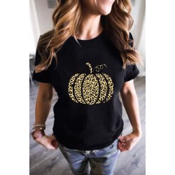 Leopard Pumpkin Graphic Tee